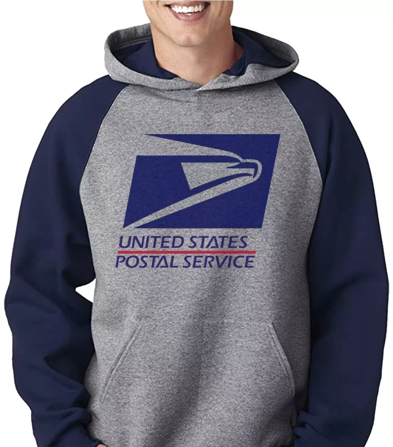 USPS Postal Service Navy Raglan Hoodie